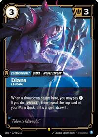 Diana - Lunari (Alternate Art) (079a/219) [Unleashed] | Jack's On Queen