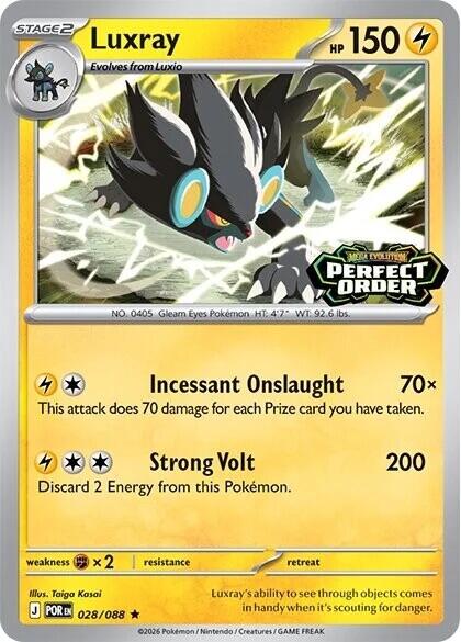 Luxray (028/088) (Perfect Order Stamped) [Miscellaneous Cards] | Jack's On Queen