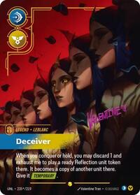 LeBlanc - Deceiver (Signature) (235*/219) [Unleashed] | Jack's On Queen