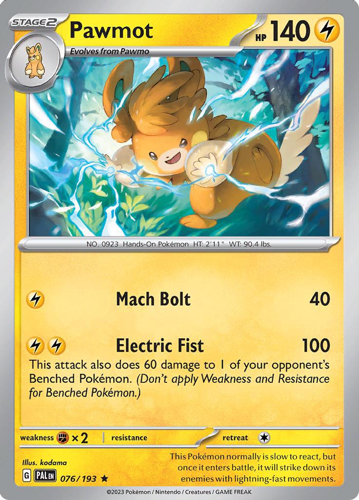 Pawmot (076/193) (Deck Exclusives) [Scarlet & Violet: Base Set] | Jack's On Queen
