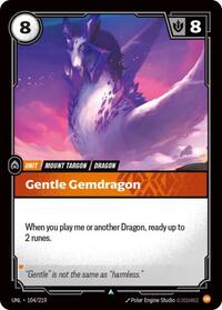 Gentle Gemdragon (104/219) [Unleashed] | Jack's On Queen