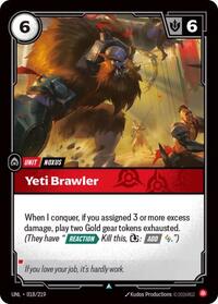 Yeti Brawler (018/219) [Unleashed] | Jack's On Queen