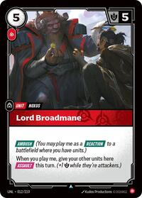 Lord Broadmane (012/219) [Unleashed] | Jack's On Queen