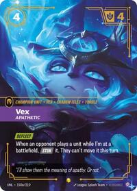 Vex - Apathetic (Alternate Art) (150a/219) [Unleashed] | Jack's On Queen