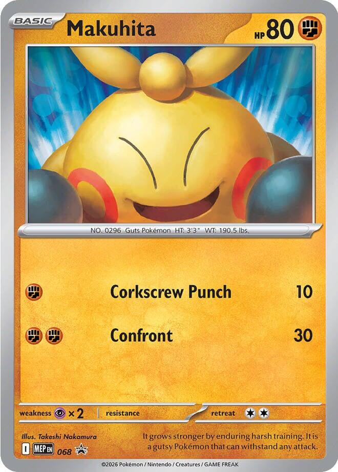 Makuhita (068) (Cosmos Holo) [Mega Evolution Promo] | Jack's On Queen