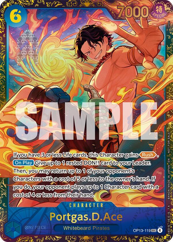 Portgas.D.Ace (119) (Treasure Cup 2026) (OP13-119) [One Piece Promotion Cards] | Jack's On Queen