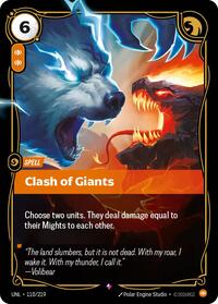 Clash of Giants (110/219) [Unleashed] | Jack's On Queen