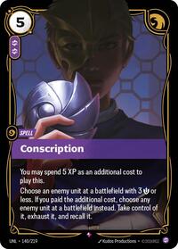 Conscription (140/219) [Unleashed] | Jack's On Queen