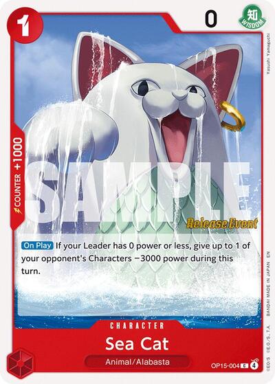 Sea Cat (OP15-004) [Adventure on Kami's Island Release Event Cards] | Jack's On Queen