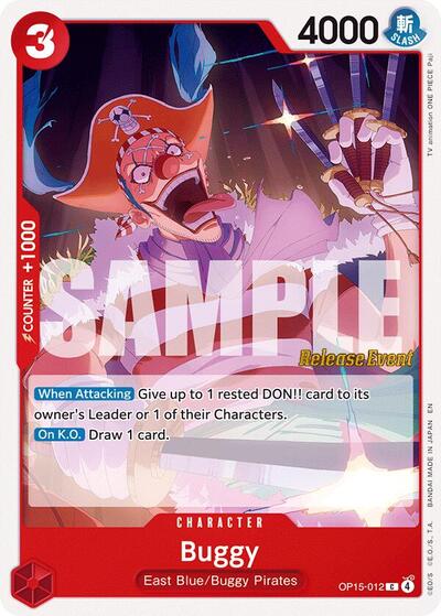 Buggy (OP15-012) [Adventure on Kami's Island Release Event Cards] | Jack's On Queen