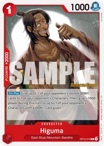 Higuma (OP15-015) [Adventure on Kami's Island Release Event Cards] | Jack's On Queen