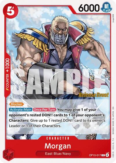 Morgan (OP15-017) [Adventure on Kami's Island Release Event Cards] | Jack's On Queen