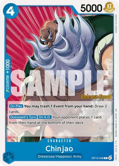 Chinjao (OP15-048) [Adventure on Kami's Island Release Event Cards] | Jack's On Queen