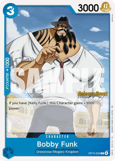 Bobby Funk (OP15-050) [Adventure on Kami's Island Release Event Cards] | Jack's On Queen