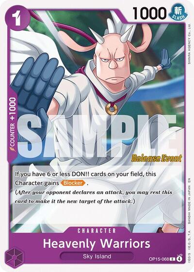 Heavenly Warriors (OP15-068) [Adventure on Kami's Island Release Event Cards] | Jack's On Queen
