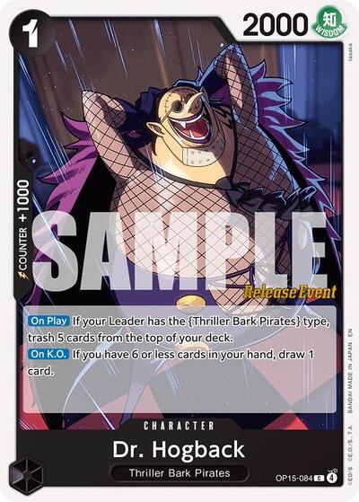 Dr. Hogback (OP15-084) [Adventure on Kami's Island Release Event Cards] | Jack's On Queen