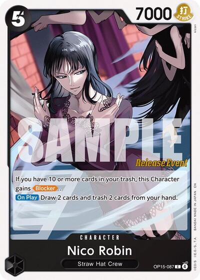 Nico Robin (OP15-087) (OP15-087) [Adventure on Kami's Island Release Event Cards] | Jack's On Queen
