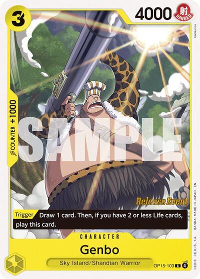 Genbo (OP15-103) [Adventure on Kami's Island Release Event Cards] | Jack's On Queen