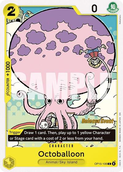 Octoballoon (OP15-106) [Adventure on Kami's Island Release Event Cards] | Jack's On Queen