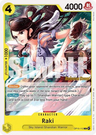 Raki (OP15-112) [Adventure on Kami's Island Release Event Cards] | Jack's On Queen