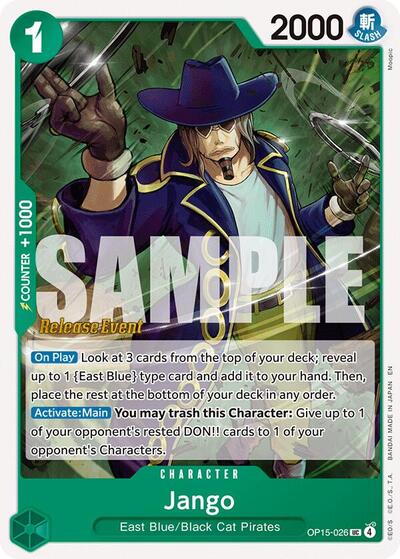 Jango (OP15-026) [Adventure on Kami's Island Release Event Cards] | Jack's On Queen