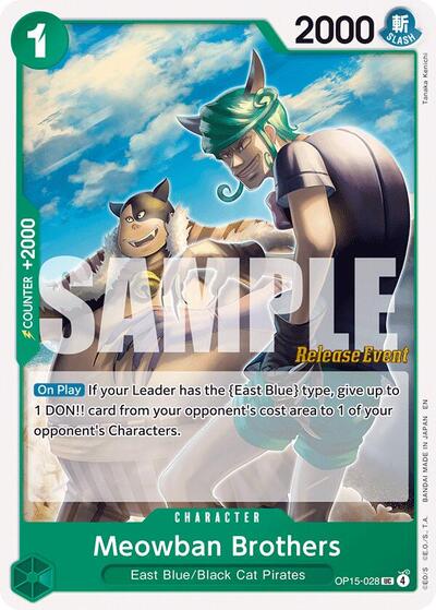 Meowban Brothers (OP15-028) [Adventure on Kami's Island Release Event Cards] | Jack's On Queen