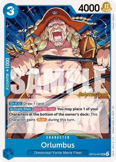 Orlumbus (OP15-041) [Adventure on Kami's Island Release Event Cards] | Jack's On Queen