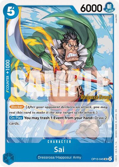 Sai (OP15-045) [Adventure on Kami's Island Release Event Cards] | Jack's On Queen