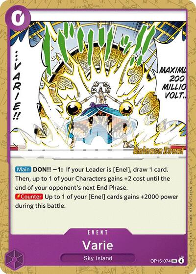 Varie (OP15-074) [Adventure on Kami's Island Release Event Cards] | Jack's On Queen