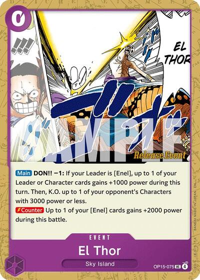 El Thor (OP15-075) [Adventure on Kami's Island Release Event Cards] | Jack's On Queen