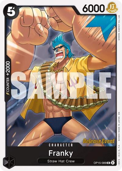 Franky (OP15-089) [Adventure on Kami's Island Release Event Cards] | Jack's On Queen