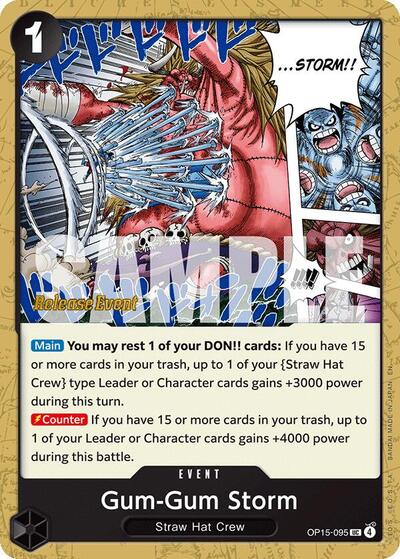 Gum-Gum Storm (OP15-095) [Adventure on Kami's Island Release Event Cards] | Jack's On Queen