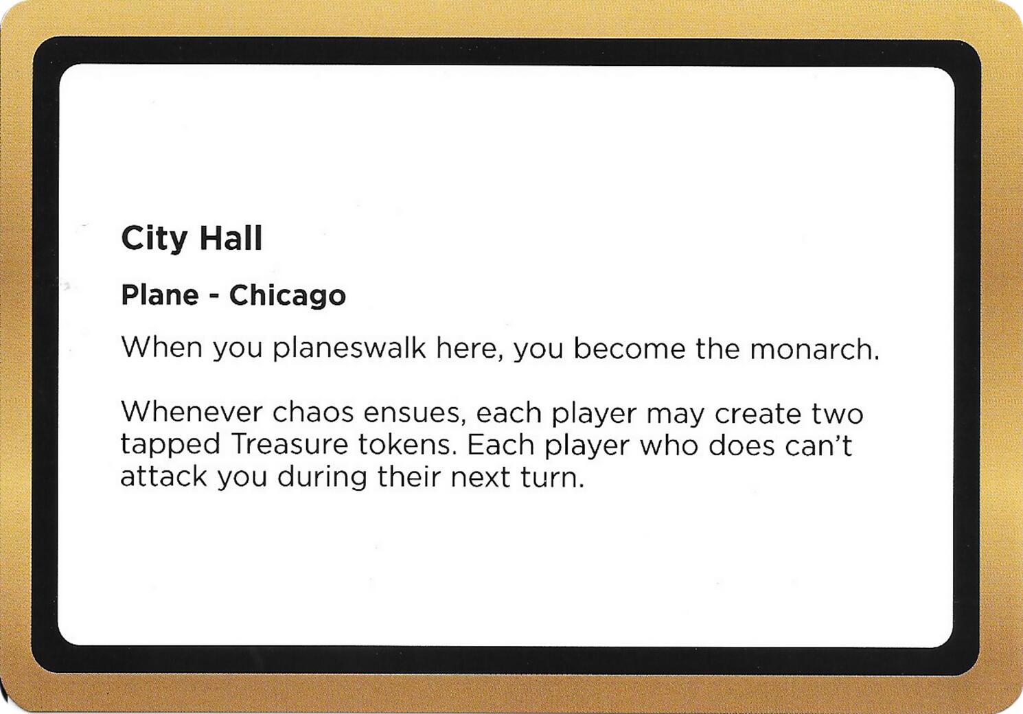 City Hall (Black Lotus Unknown Planechase) [Oversize Cards] | Jack's On Queen