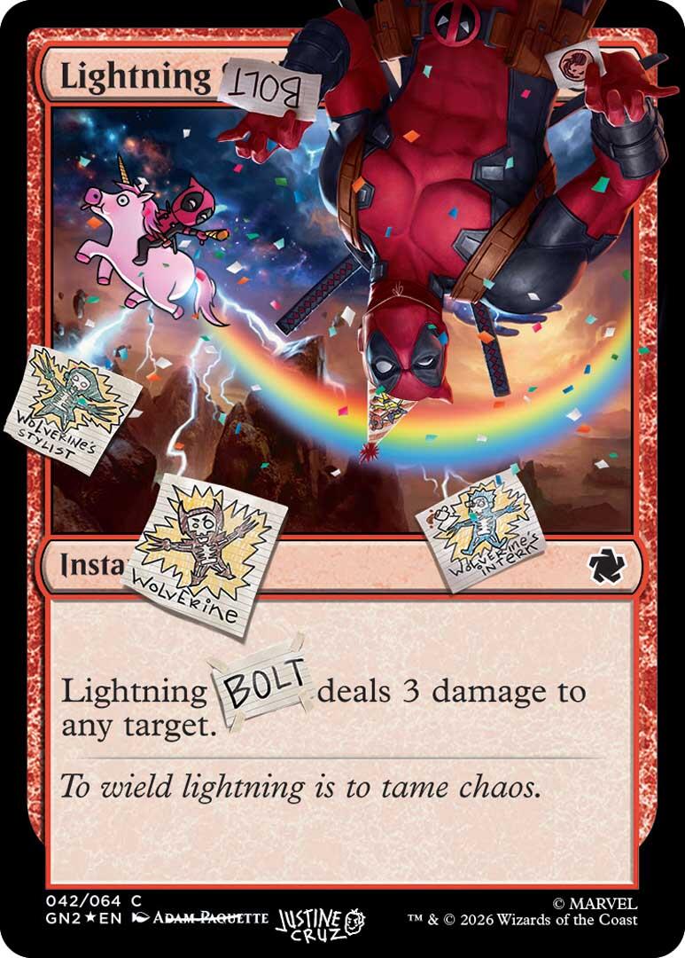 Lightning Bolt (042) (Pool Party Foil) [Secret Lair Drop Series] | Jack's On Queen
