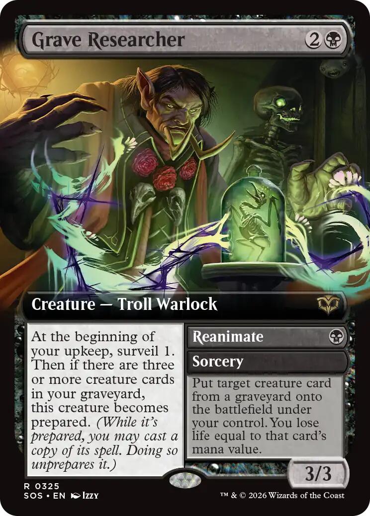 Grave Researcher (Extended Art) [Secrets of Strixhaven] | Jack's On Queen
