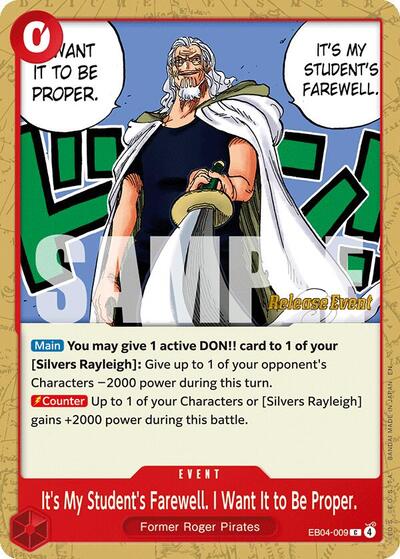 It's My Student's Farewell. I Want It to Be Proper. (EB04-009) [Adventure on Kami's Island Release Event Cards] | Jack's On Queen