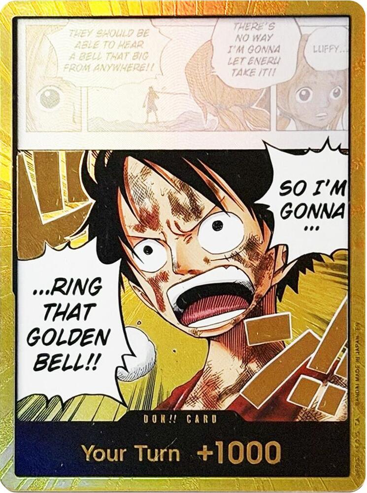 DON!! Card (Luffy) (Gold) [Adventure on Kami's Island] | Jack's On Queen