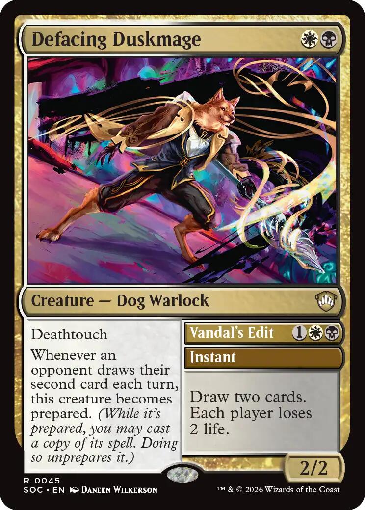 Defacing Duskmage [Secrets of Strixhaven Commander] | Jack's On Queen