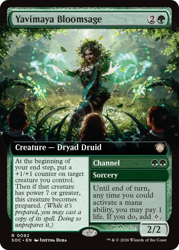 Yavimaya Bloomsage (Extended Art) [Secrets of Strixhaven Commander] | Jack's On Queen