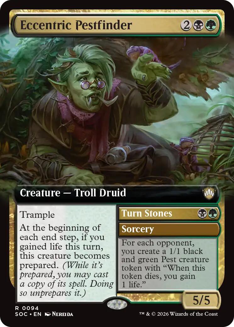 Eccentric Pestfinder (Extended Art) [Secrets of Strixhaven Commander] | Jack's On Queen