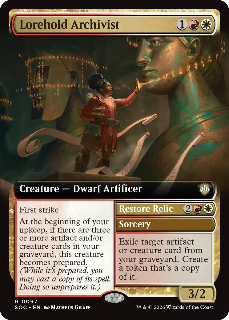 Lorehold Archivist (Extended Art) [Secrets of Strixhaven Commander] | Jack's On Queen