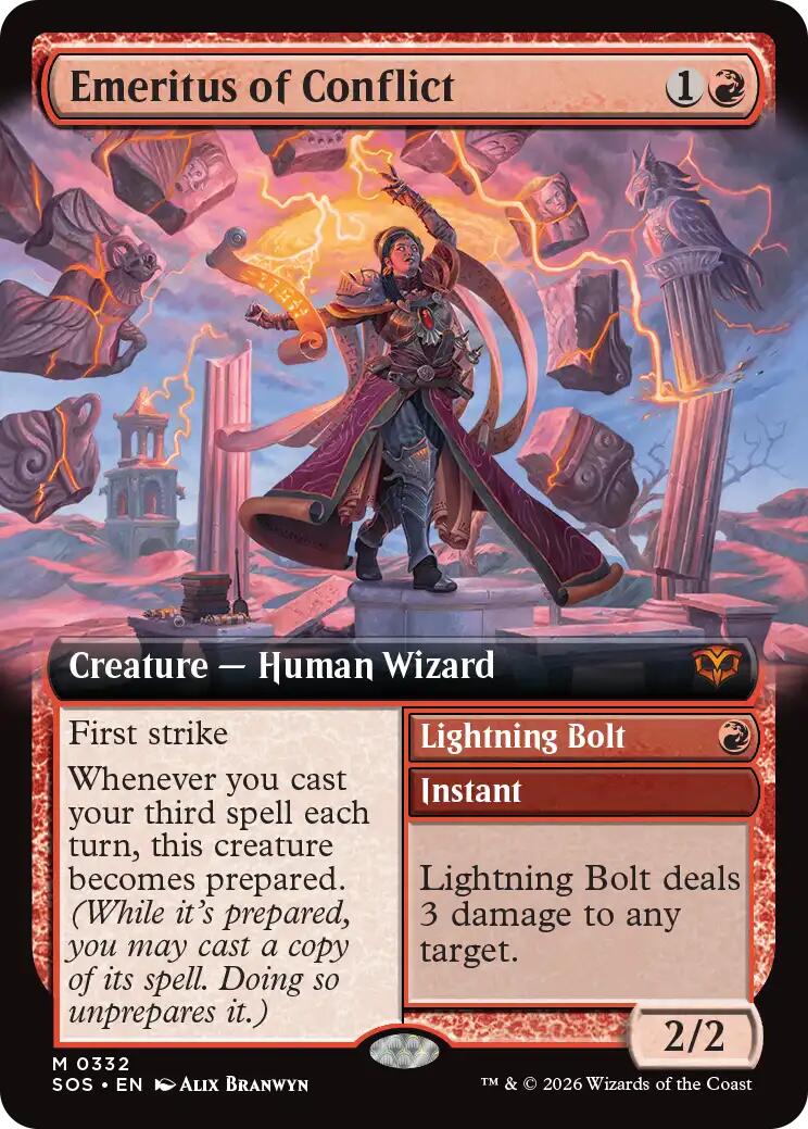Emeritus of Conflict (Extended Art) [Secrets of Strixhaven] | Jack's On Queen