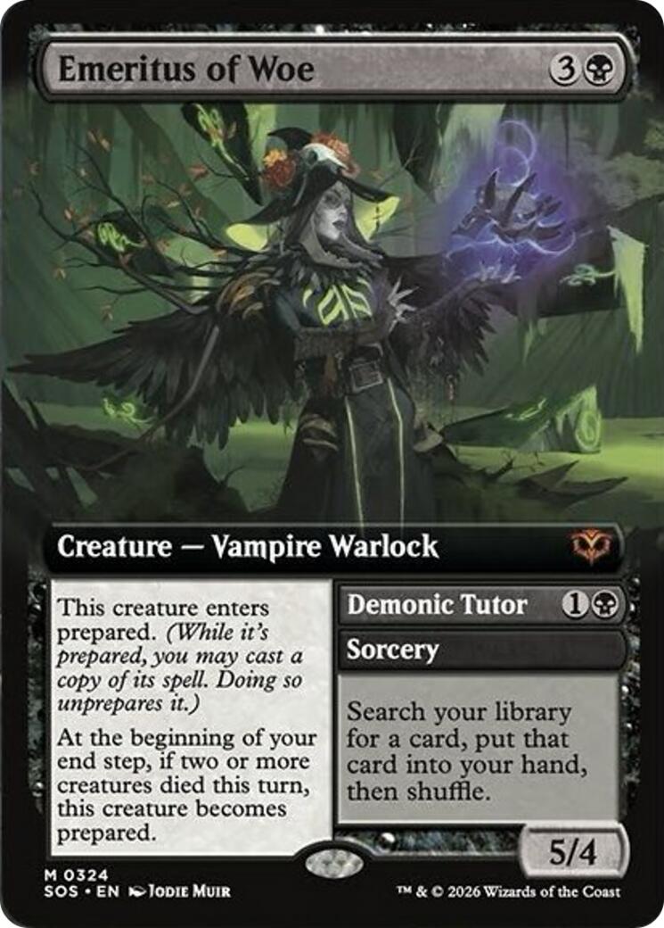 Emeritus of Woe (Extended Art) [Secrets of Strixhaven] | Jack's On Queen