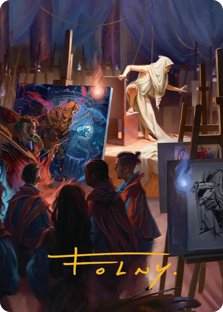 Archaeomancer Art Card (Gold-Stamped Signature) [Secrets of Strixhaven Art Series] | Jack's On Queen