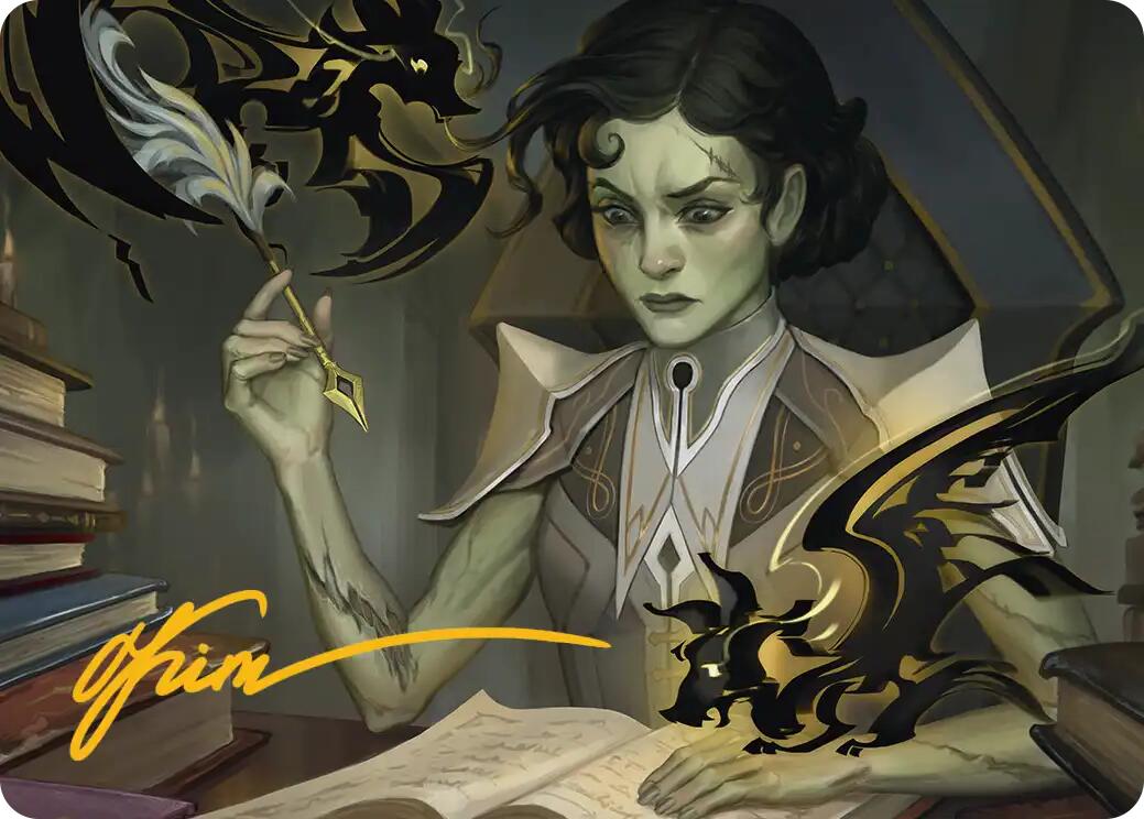Eternal Student Art Card (Gold-Stamped Signature) [Secrets of Strixhaven Art Series] | Jack's On Queen