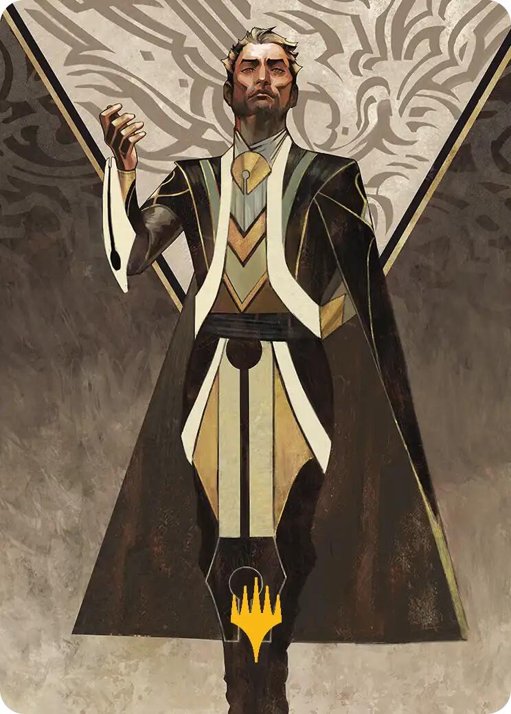 Ral Zarek, Guest Lecturer Art Card (Gold-Stamped Planeswalker Symbol) [Secrets of Strixhaven Art Series] | Jack's On Queen
