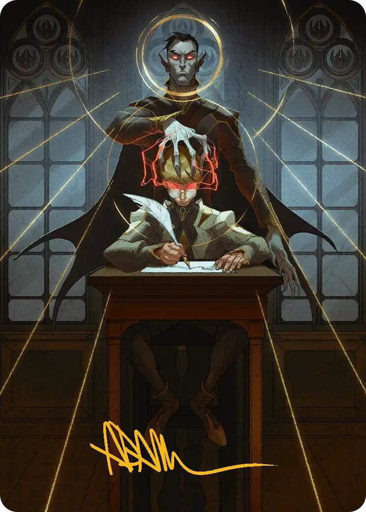 Vampiric Tutor Art Card (Gold-Stamped Signature) [Secrets of Strixhaven Art Series] | Jack's On Queen