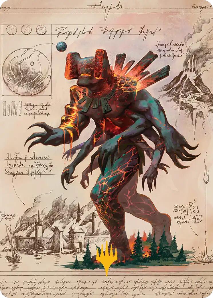 Magmablood Archaic Art Card (Gold-Stamped Planeswalker Symbol) [Secrets of Strixhaven Art Series] | Jack's On Queen