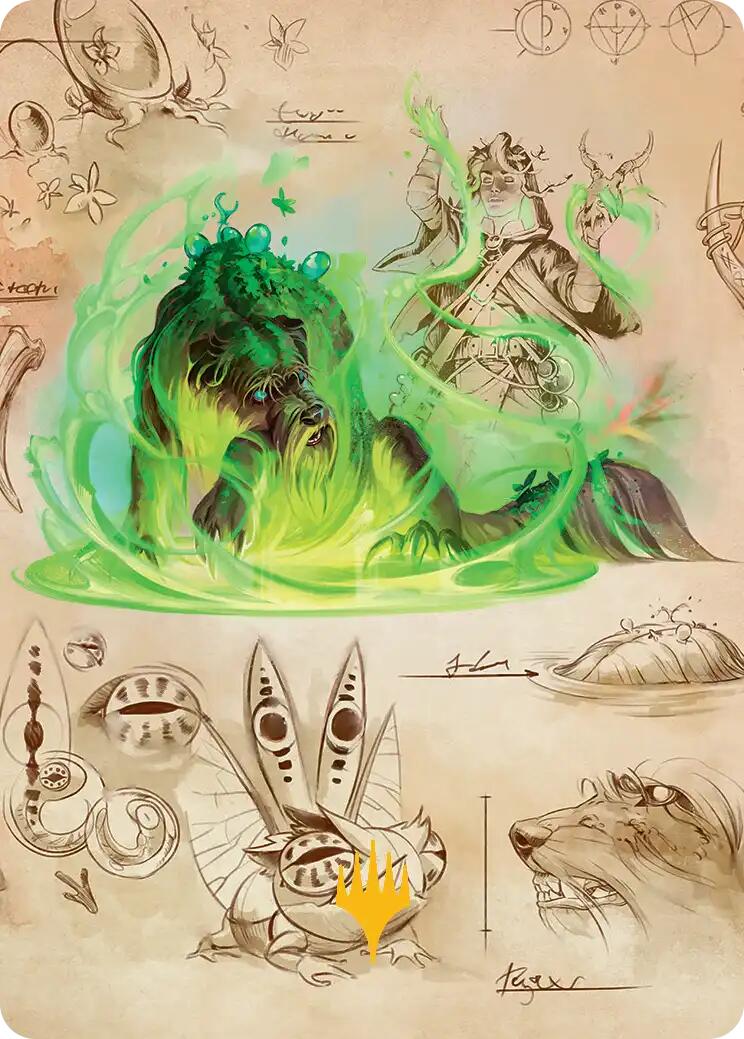 Germination Practicum Art Card (Gold-Stamped Planeswalker Symbol) [Secrets of Strixhaven Art Series] | Jack's On Queen