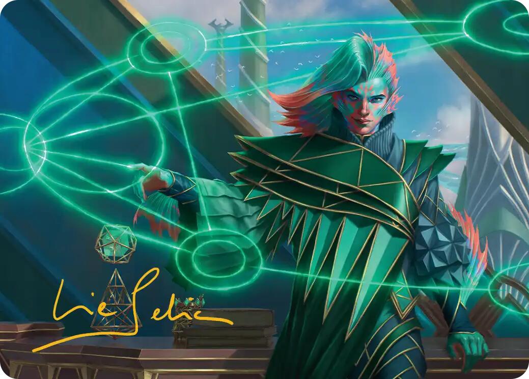 Nev, the Practical Dean Art Card (Gold-Stamped Signature) [Secrets of Strixhaven Art Series] | Jack's On Queen